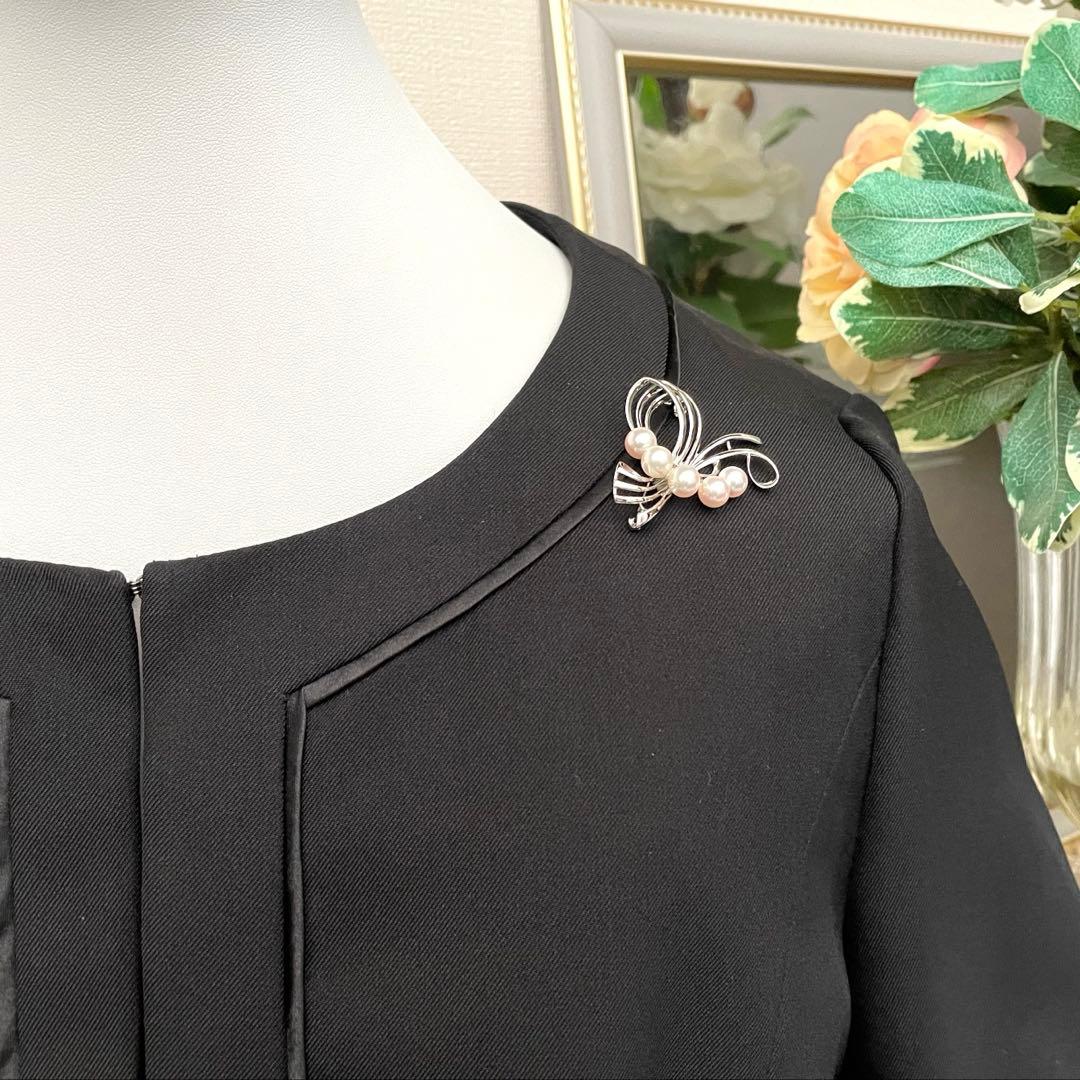 MIKIMOTO ブローチ　ミキモト　パールブローチ　入学式　卒業式　あこや真珠