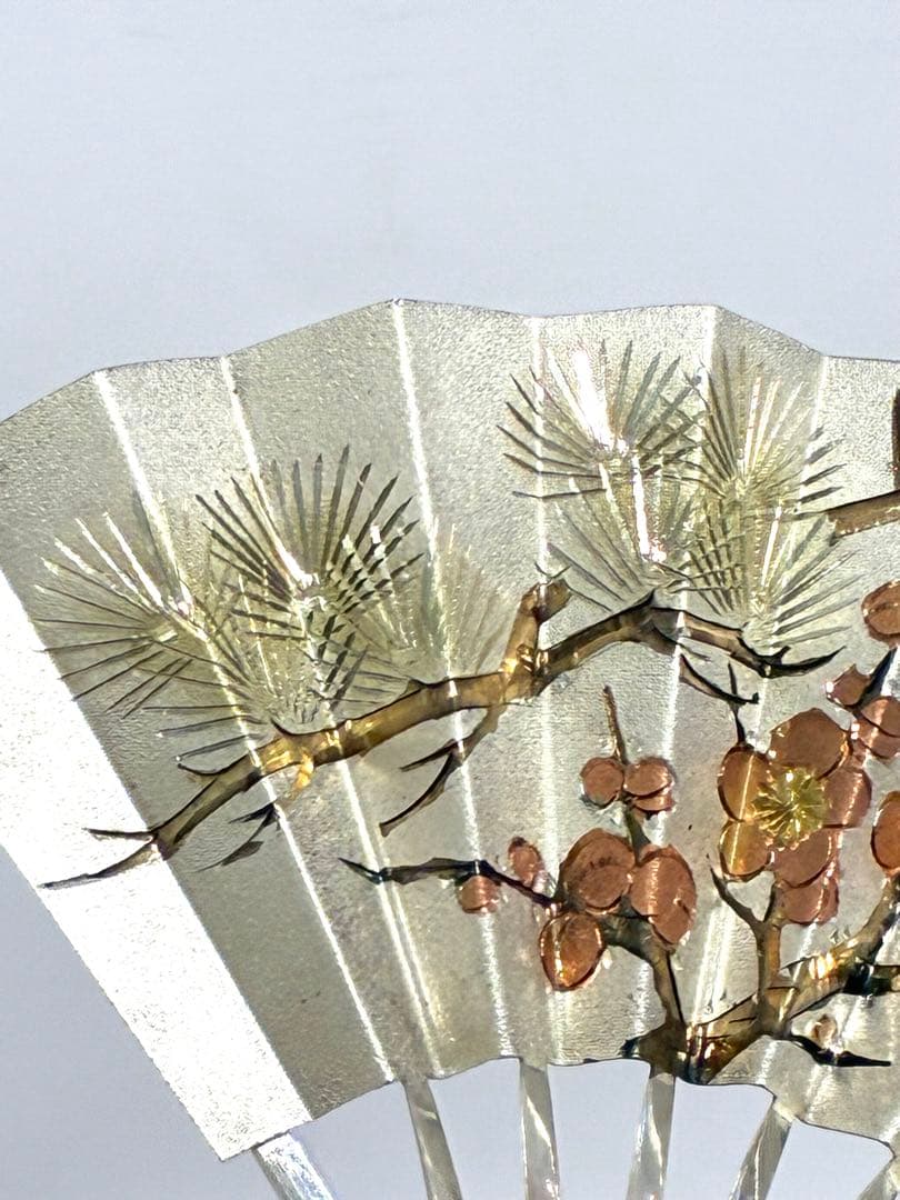 Ⓥ銀製品　扇子