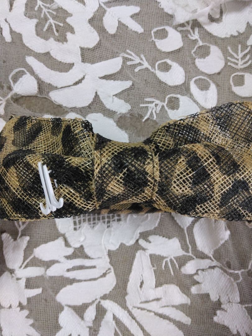 レア★Muhlbauerミュールバウアー★レオパード柄リボンカチューシャ豹ヒョウ