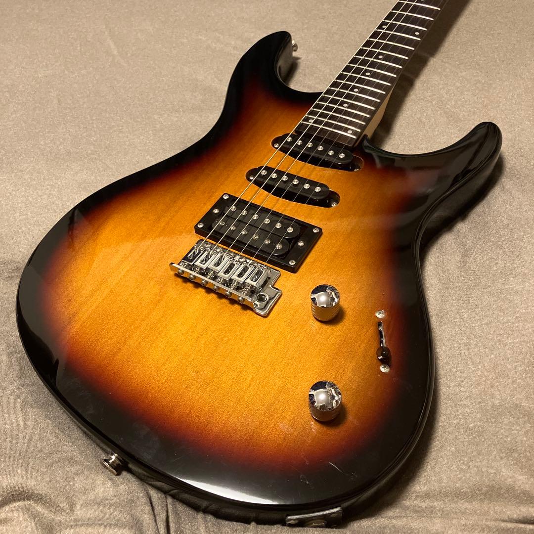 美品【Washburn】エレキギター ストラトタイプ サンバーストカラー