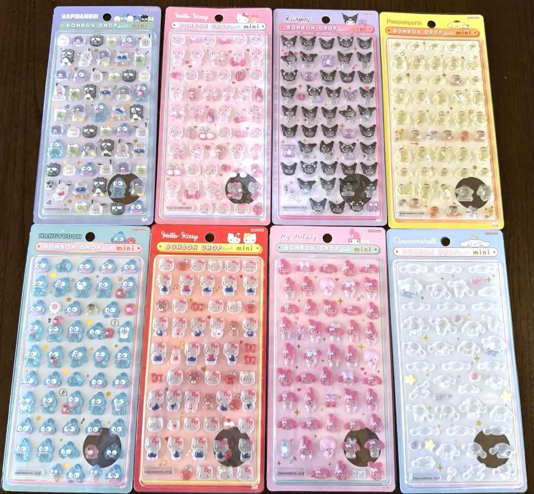 国内正規品　ボンボンドロップシールミニ　サンリオ　8種類 匿名配送