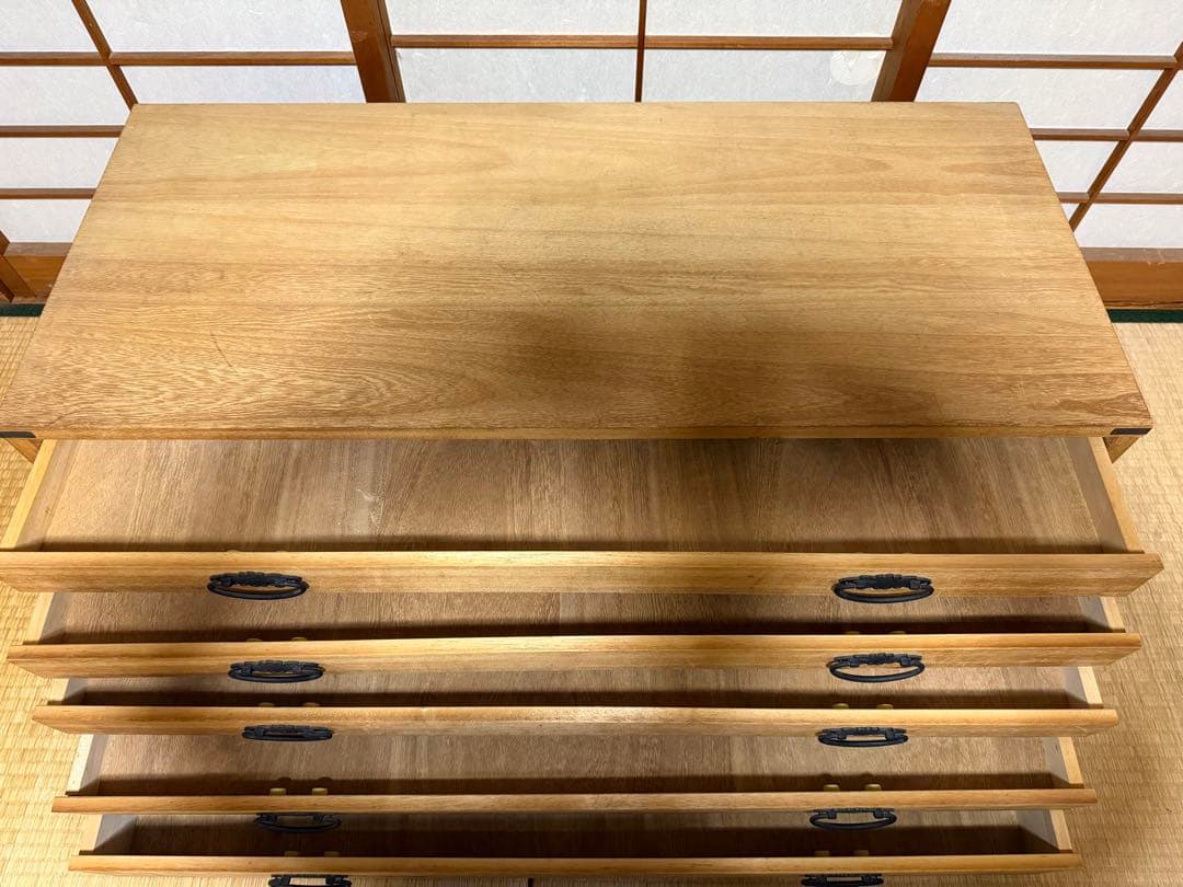 桐箪笥 5段 桐ダンス 着物収納