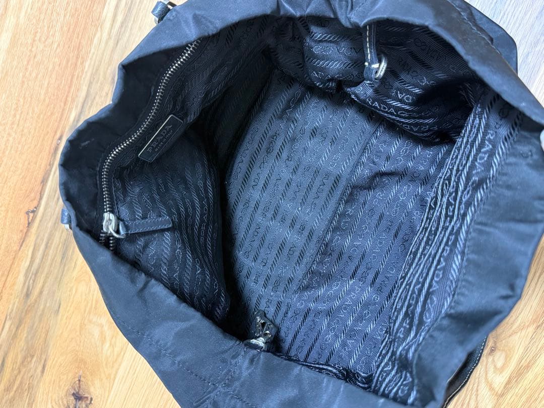 も*こ様 【PRADA プラダ】ミニボストン ブラック ナイロン ハンドバッグ