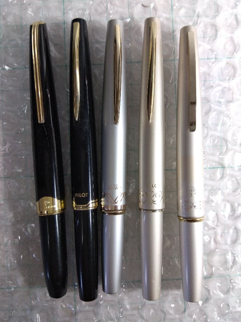 ペン先14Kx2本、18Kx2本、21Kx1本、万年筆、合計5本まとめ売り