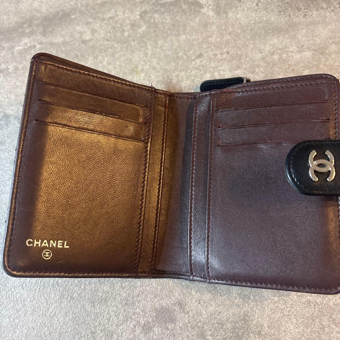 CHANEL マトラッセ　ラムスキン　財布