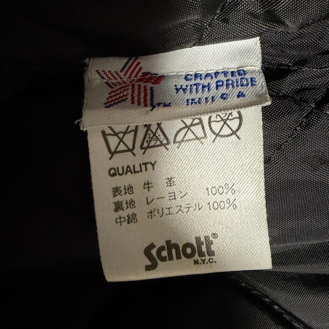 【Schott】AT101 シングルライダース サイズ40 美品
