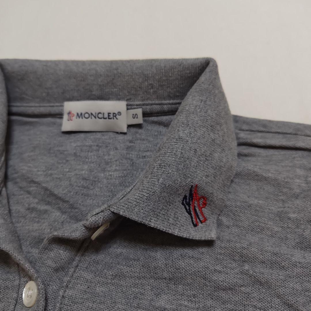 MONCLER グレー ポロシャツ S