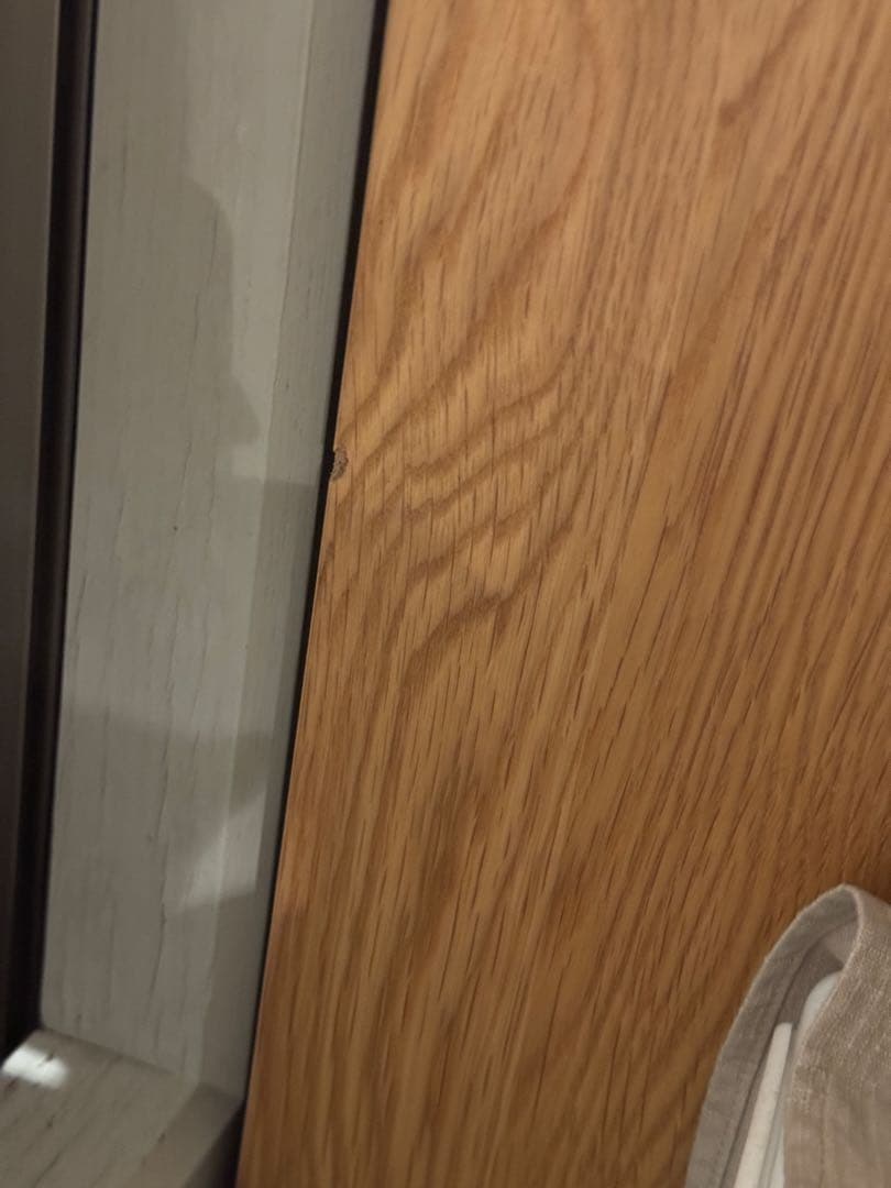 無印良品 木製キャビネット ガラス扉　スリムオーク材突板