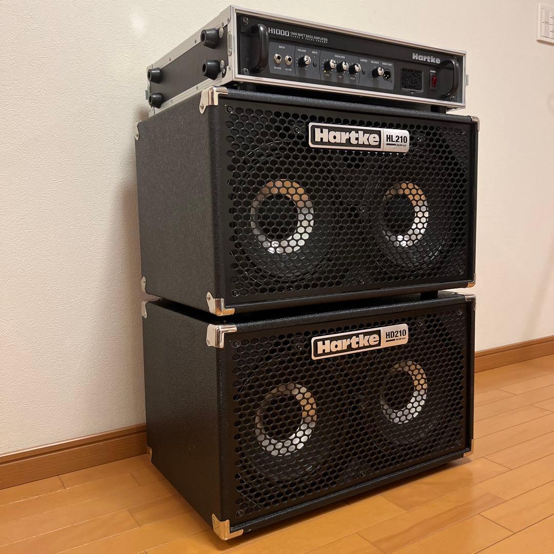 Hartke ベースアンプ　LH1000・HD210・HL210 高出力セット