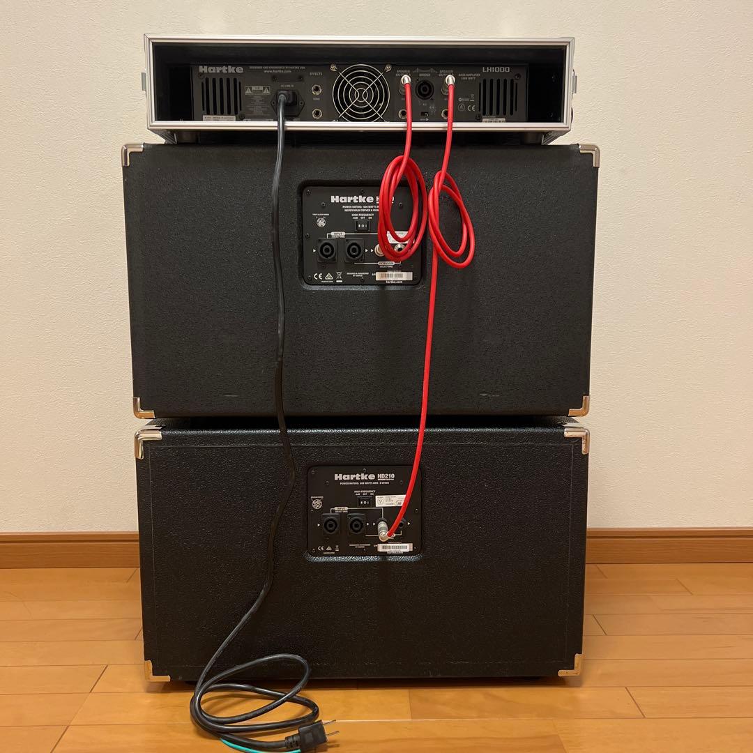 Hartke ベースアンプ　LH1000・HD210・HL210 高出力セット