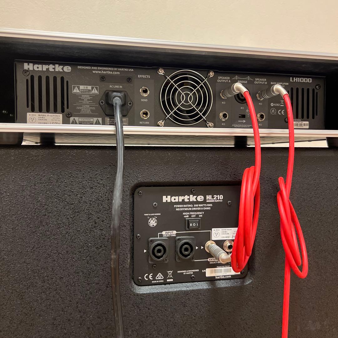 Hartke ベースアンプ　LH1000・HD210・HL210 高出力セット