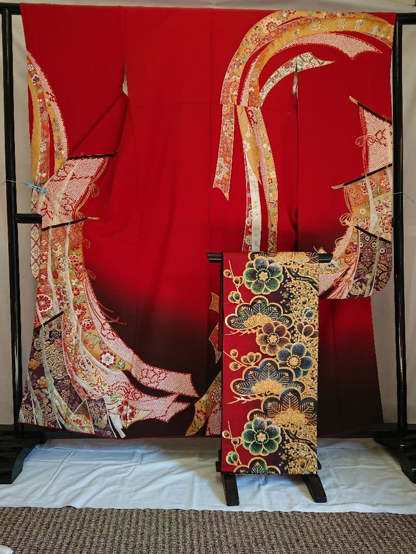 振袖、袋帯、長襦袢(お仕立て上がり)