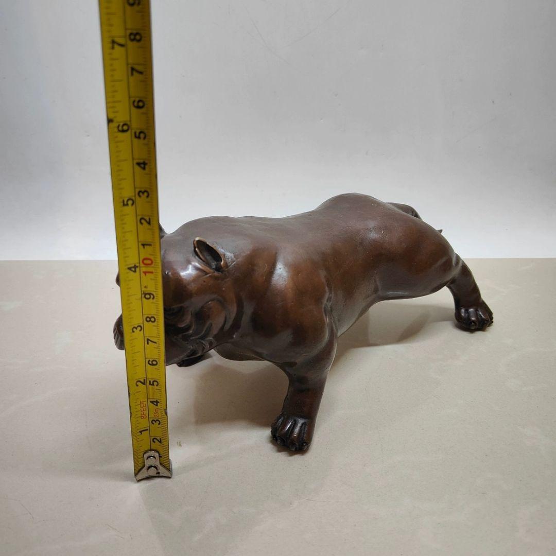 銅器 悪覇犬 茶道 茶寵 集財 旺財 卓上 置物 装飾品 工芸品