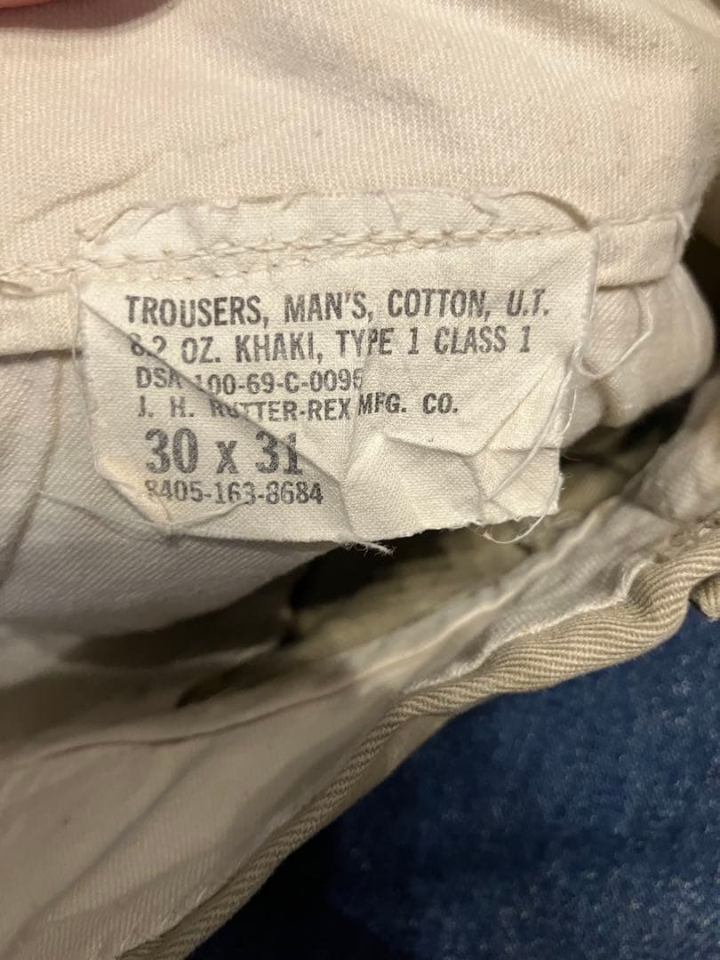 a*m様 60s usarmy チノパン　us.army カーキ　パンツ　トラウ