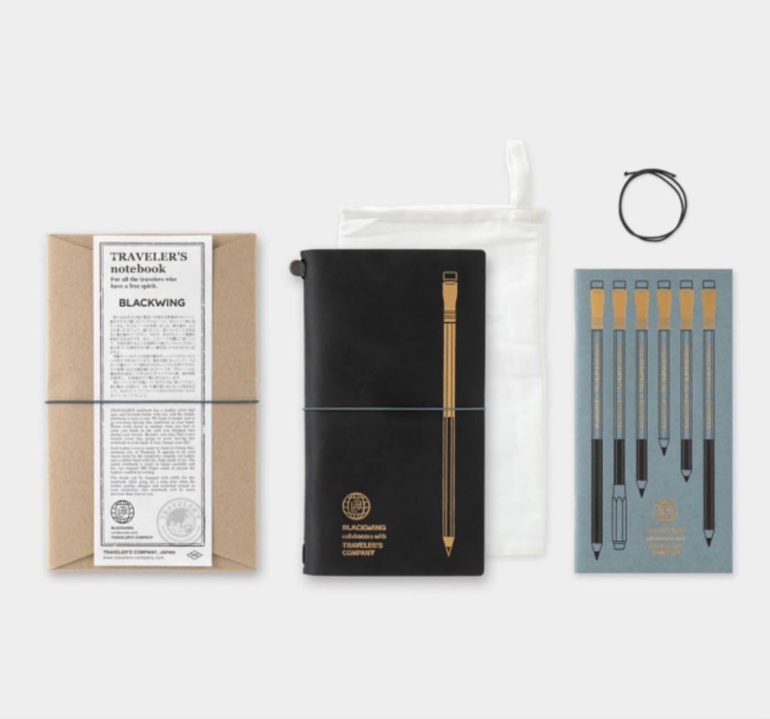 【新品未使用】トラベラーズノート BLACKWING 黒　3点セット