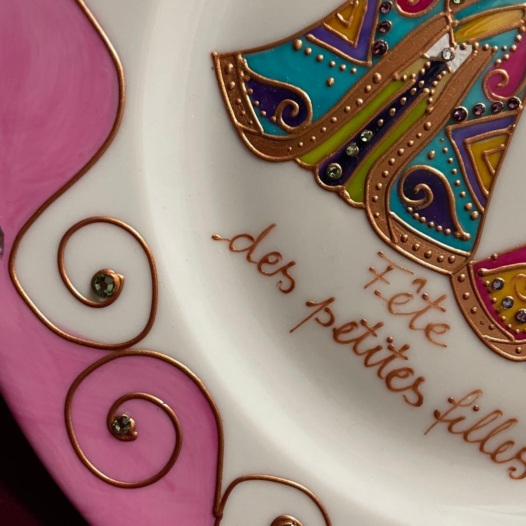 ソワジック　 soizick フランス製　プレート　皿 雛人形デザイン