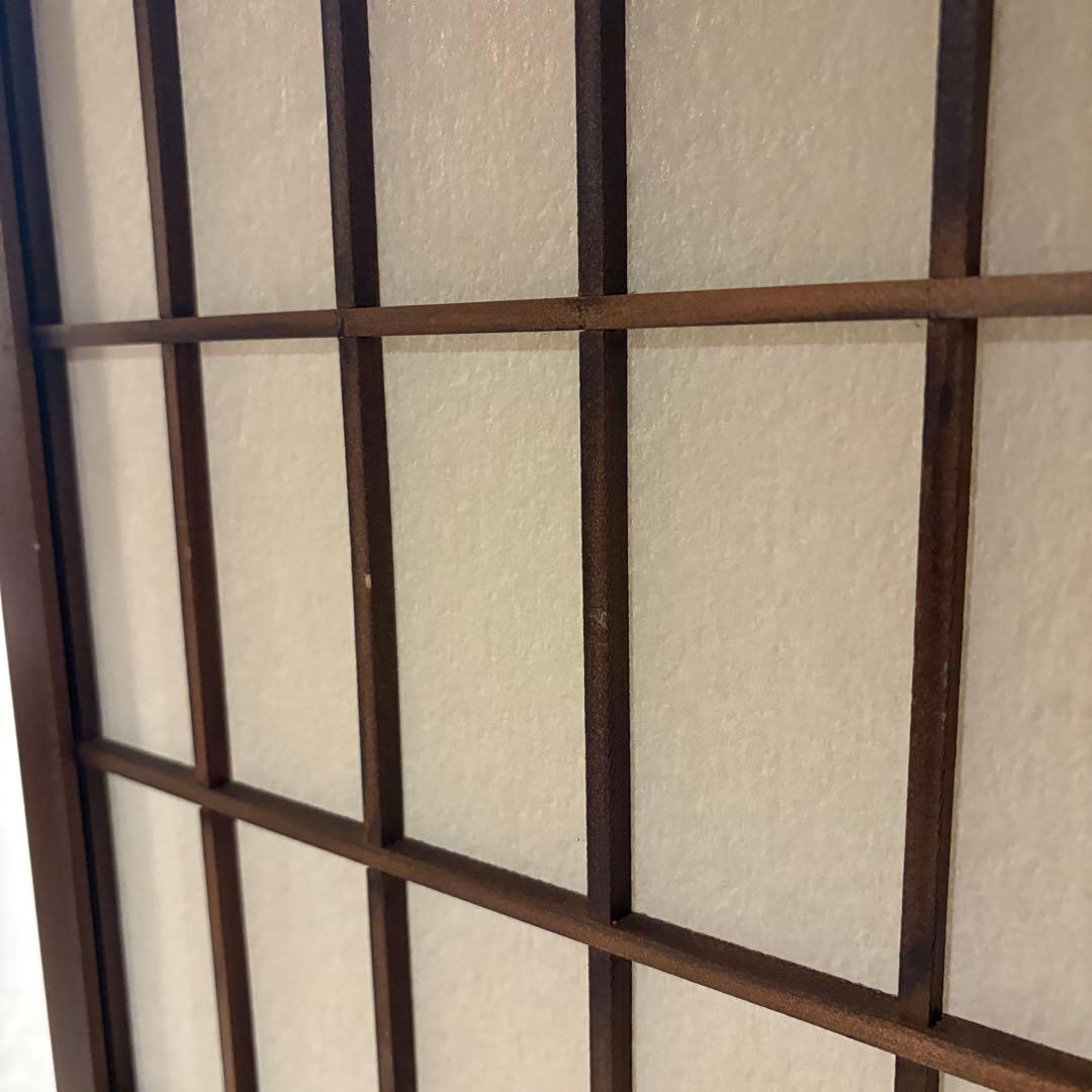 和風パーテーション　木製　障子　6連