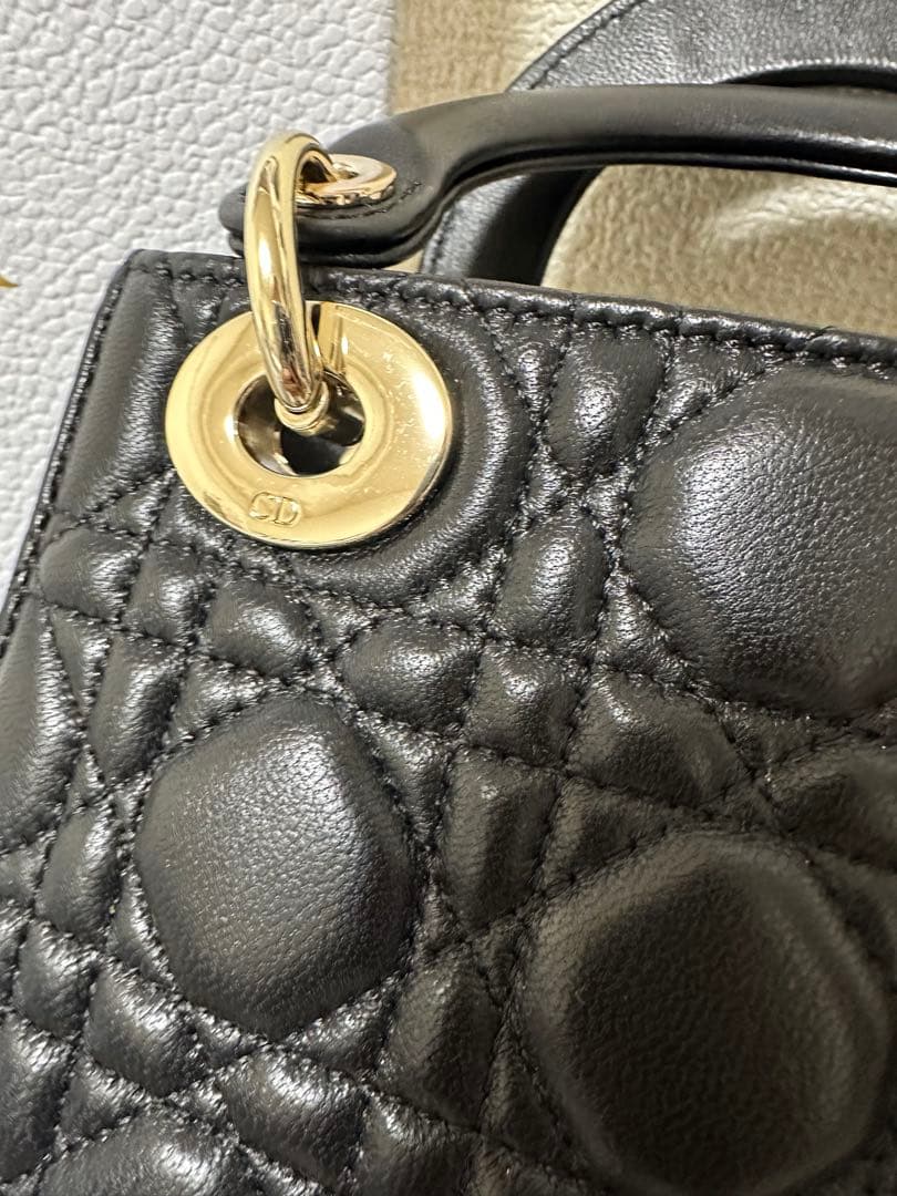 DIOR 新品ノベルティ　ショルダーバッグハンドバック2way ゴールドチェーン