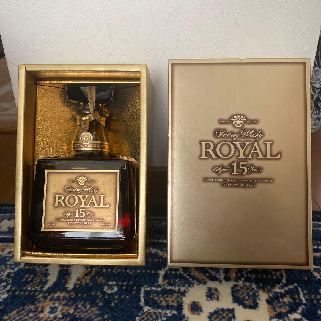 最終値下げ 箱付き 未開封 サントリー ウイスキー ゴールドラベル 15年