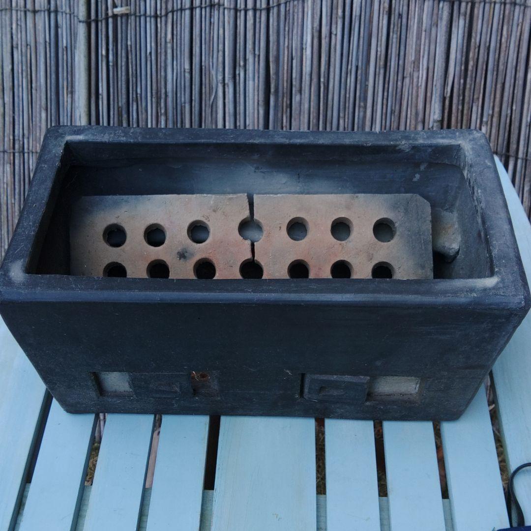 長カンテキ　土製七輪　蒲焼き　焼き鳥