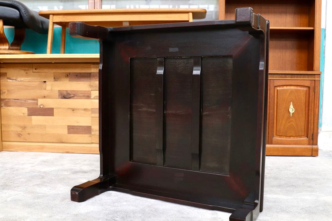 GMHK442○唐木家具 和家具 座卓 座敷 テーブル センターテーブル リビン