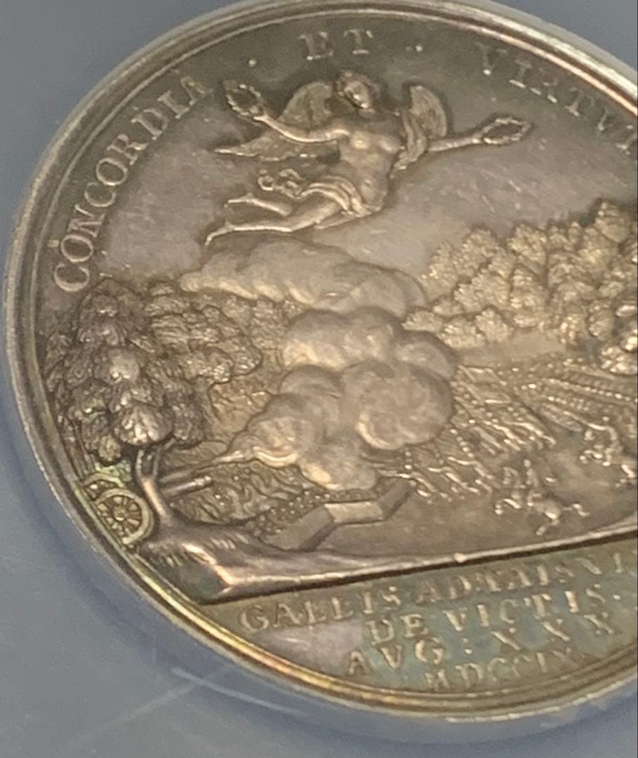 アン女王　1709年 マルプラケの戦い　トーン！シルバーメダル