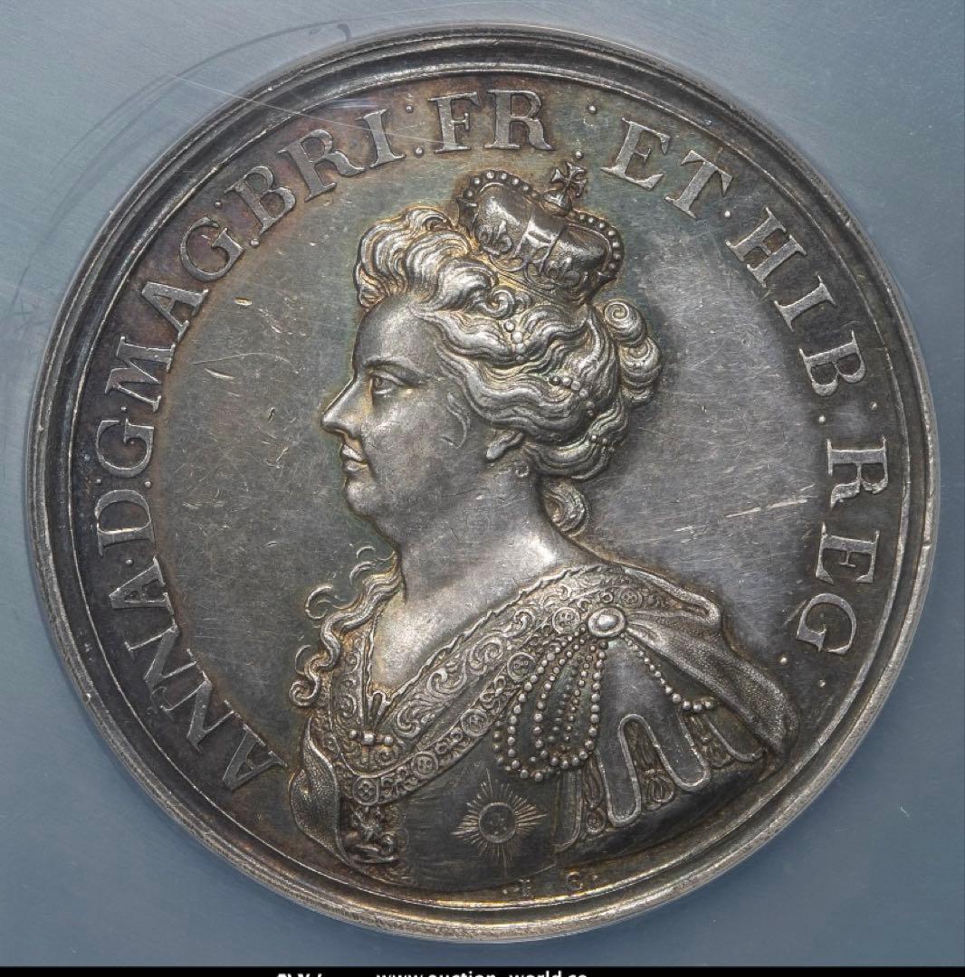 アン女王　1709年 マルプラケの戦い　トーン！シルバーメダル