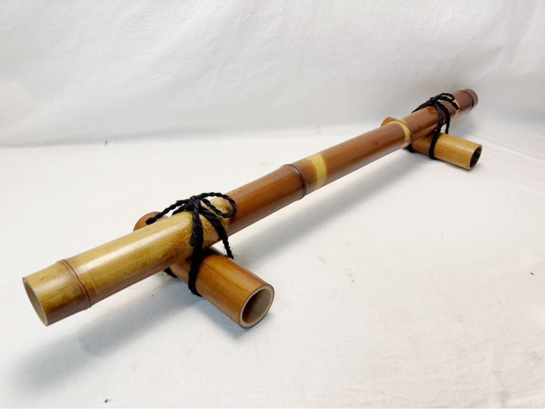 未使用 茶道具 煤竹 結界 茶室道具 間仕仕切 竹工芸 衝立 和家具 紙箱