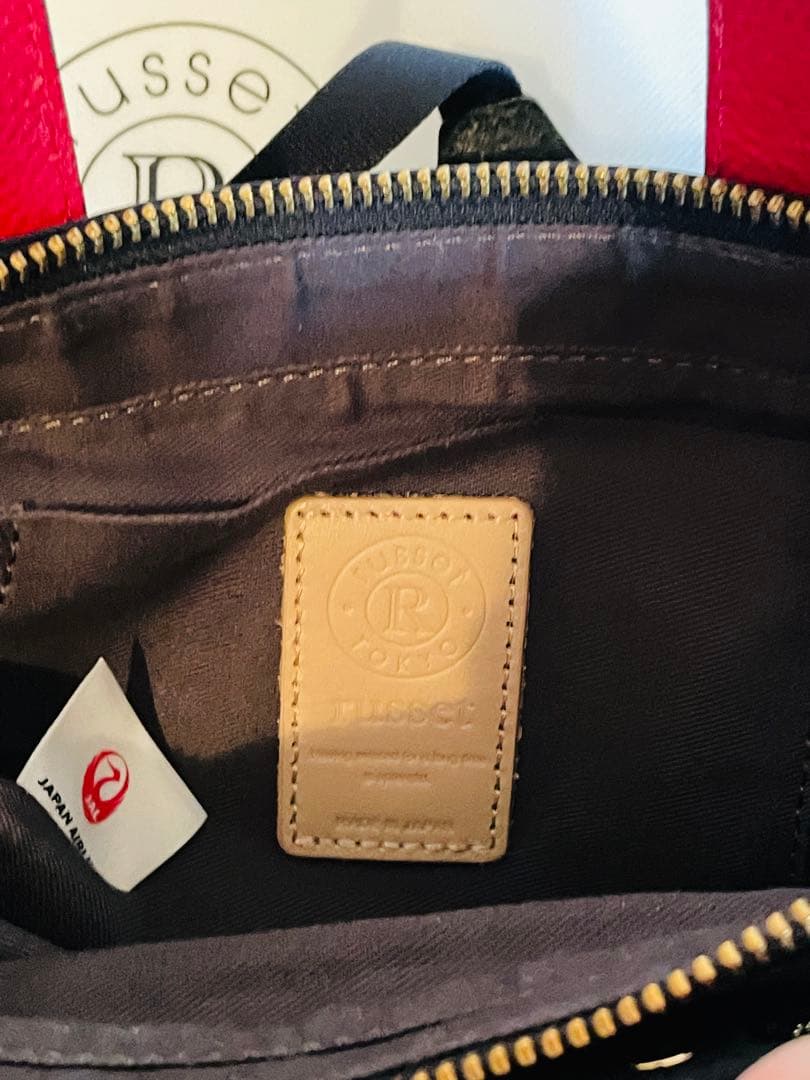 russetJALオリジナル 2way ダブルフェイスショルダーバッグ　美品