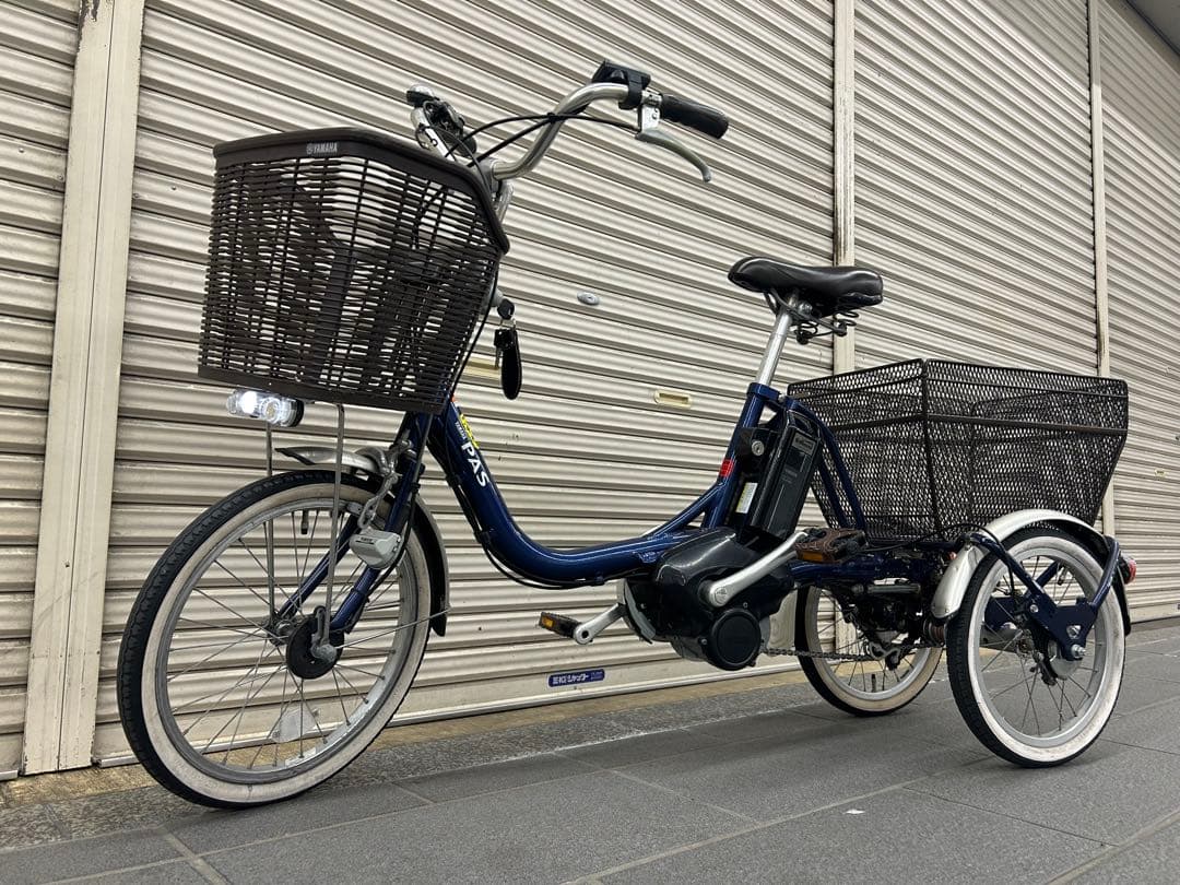tabasa666！電動アシスト三輪自転車YAMAHA PAS程度良です。