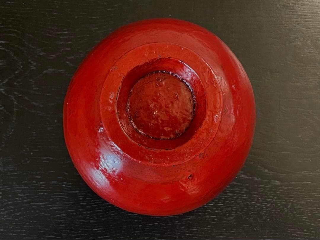 松崎融 作/漆器/茶器/抹茶茶碗/朱漆茶碗