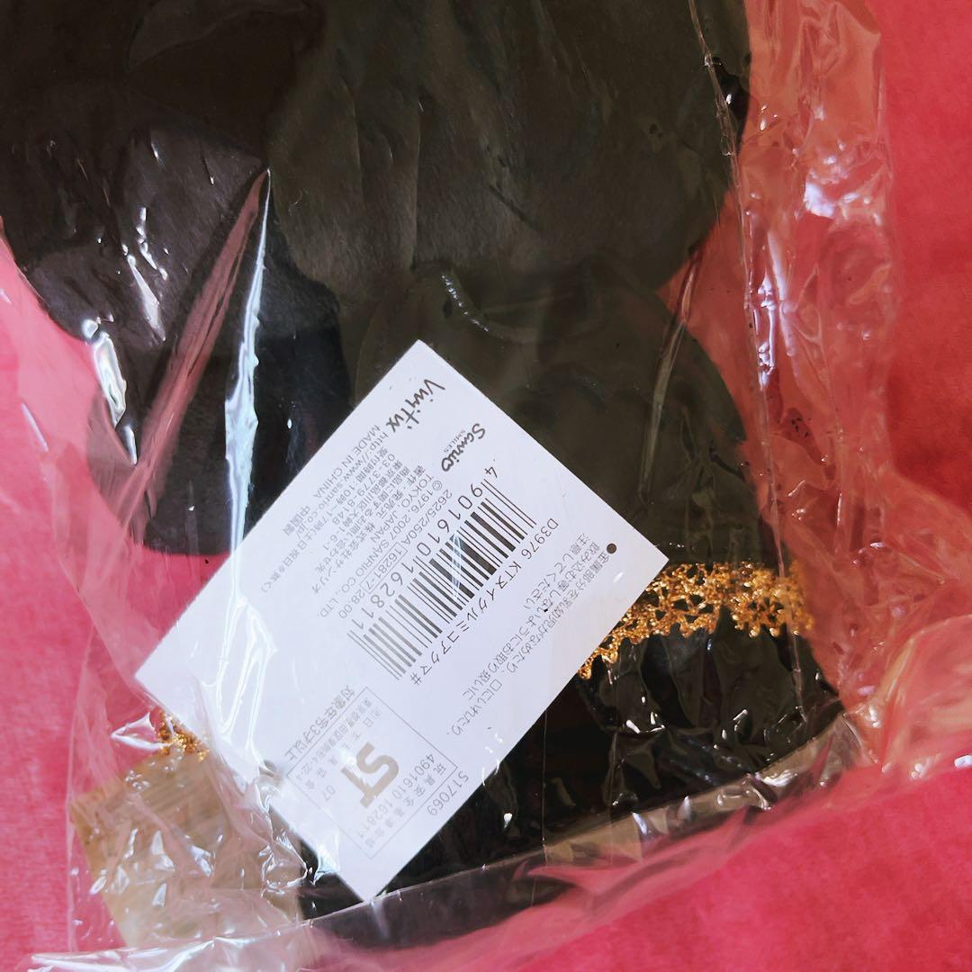 希少レア　ハローキティ　ぬいぐるみ　小悪魔　デビル　ブラックキティ　サンリオ