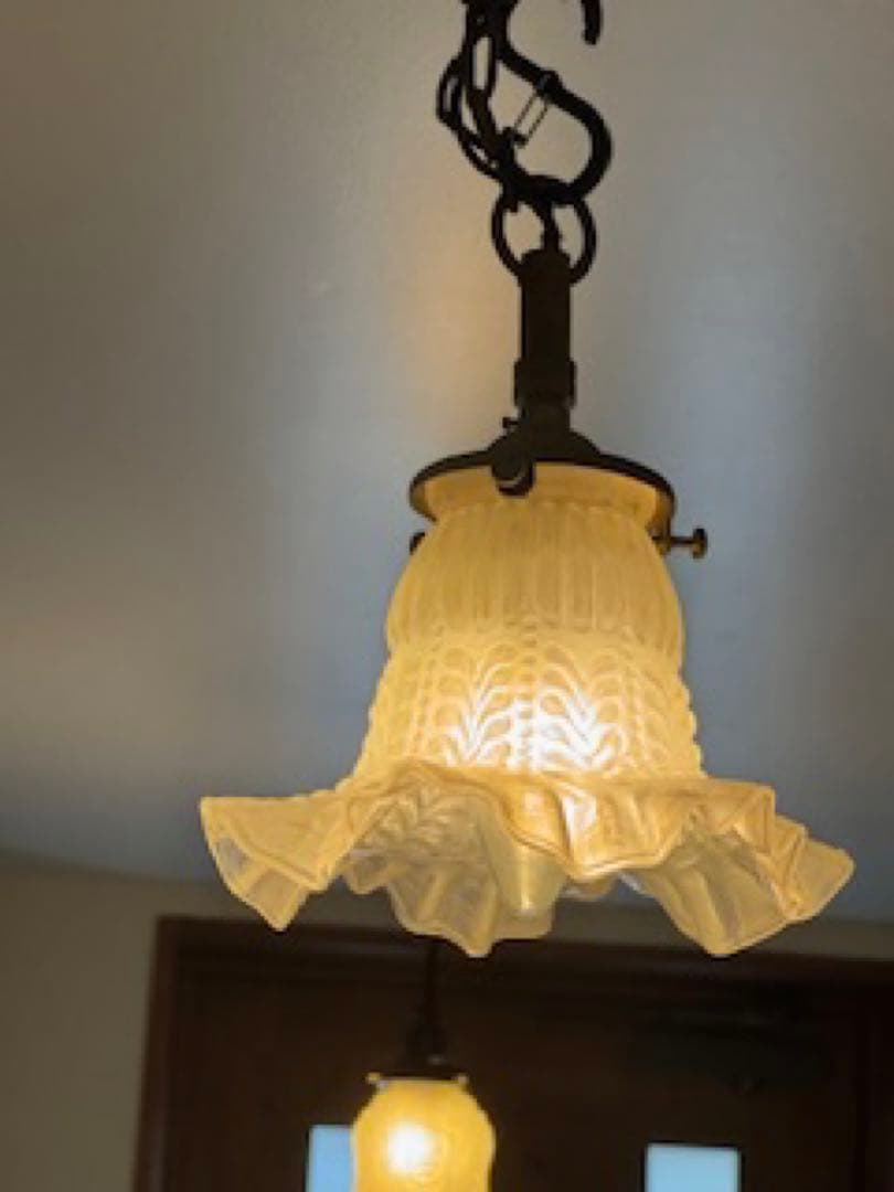 *️⃣プロフ必読❣️アンティークフランス ペンダント吊下げランプ