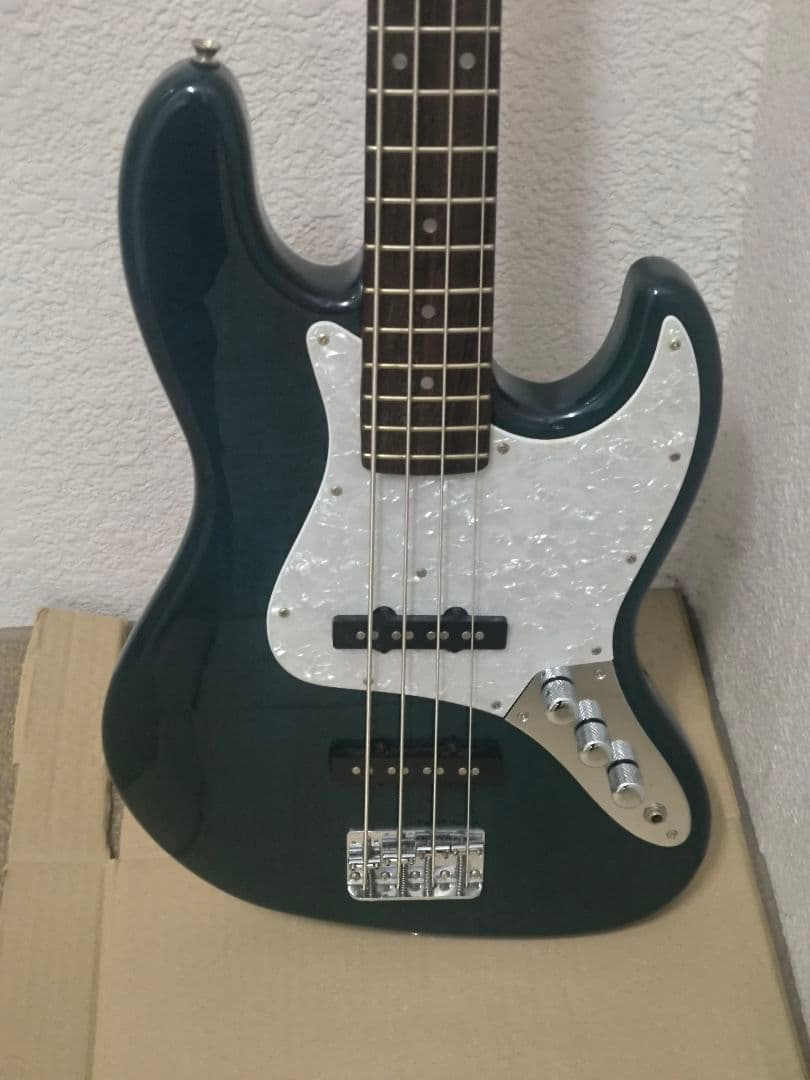 S、エレキベース ダークグリーン、可動品