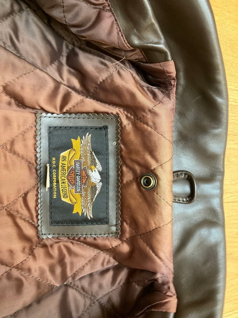 ハーレーダビッドソン　ホースハイド　シングルライダース　トラッカー　ファー付き