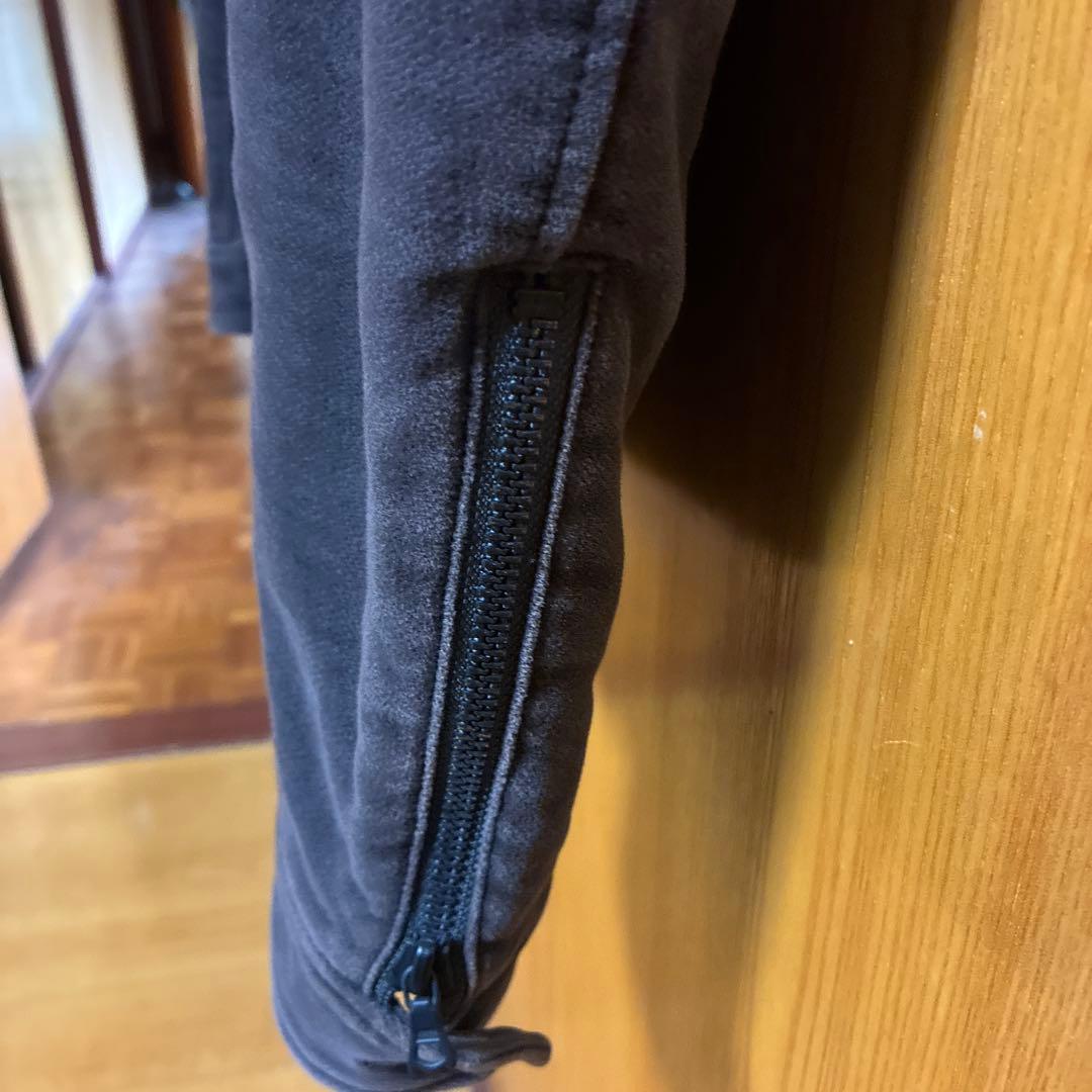 KATHARINE HAMNETTファー襟付きダークブラウンミリタリージャケット