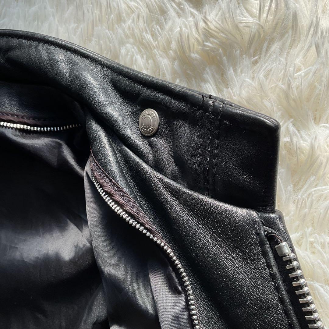 美品✨schott 641 レザージャケット　シングルライダース　本革　36 黒