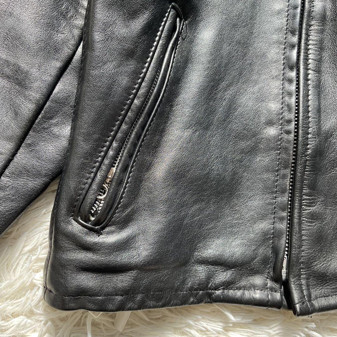 美品✨schott 641 レザージャケット　シングルライダース　本革　36 黒
