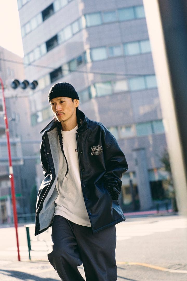 ROLLER FAKE LEATHER COACH JACKET M 木村拓哉着