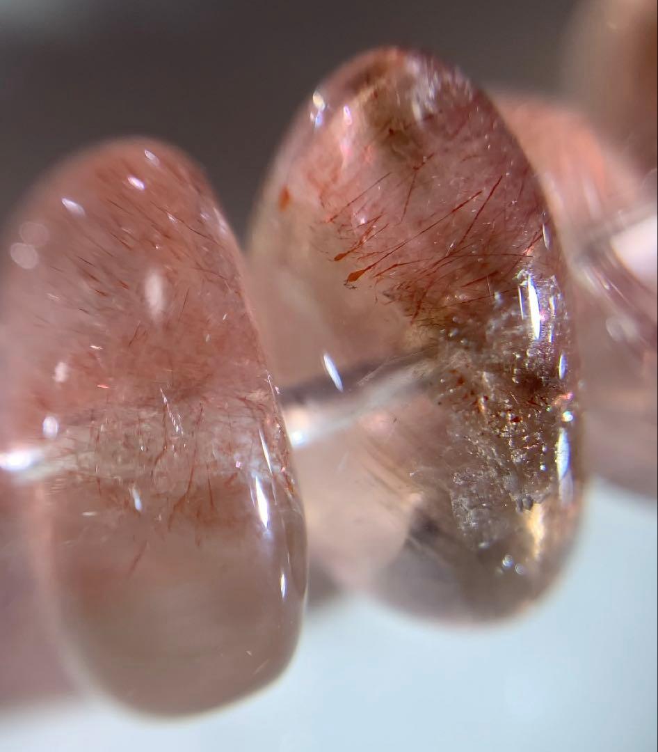 ★ゆうぽち様★ 《ハイグレード》カザフスタン産ストロベリークォーツ　ブレスレット