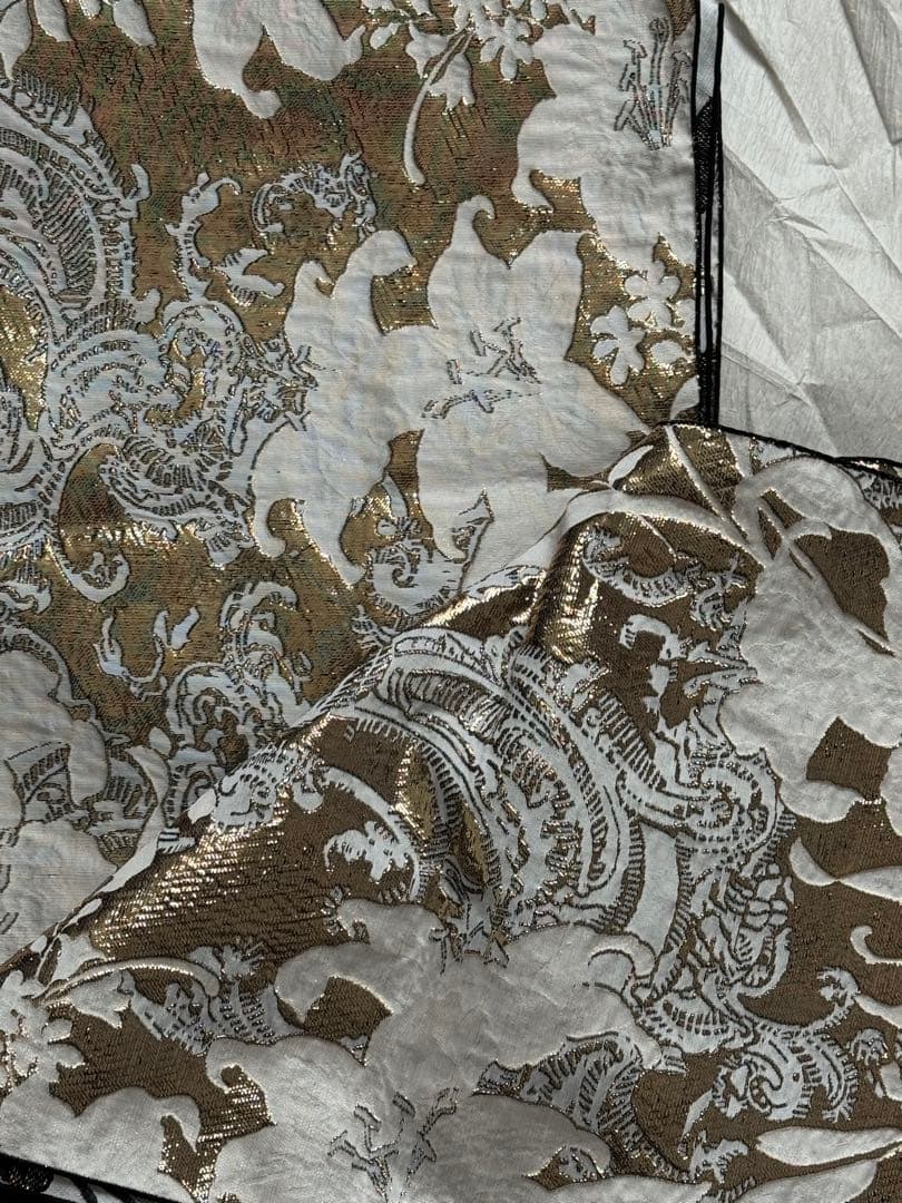 大人兵児帯【ブラックリリー】【クロコダイルパープル】のセット