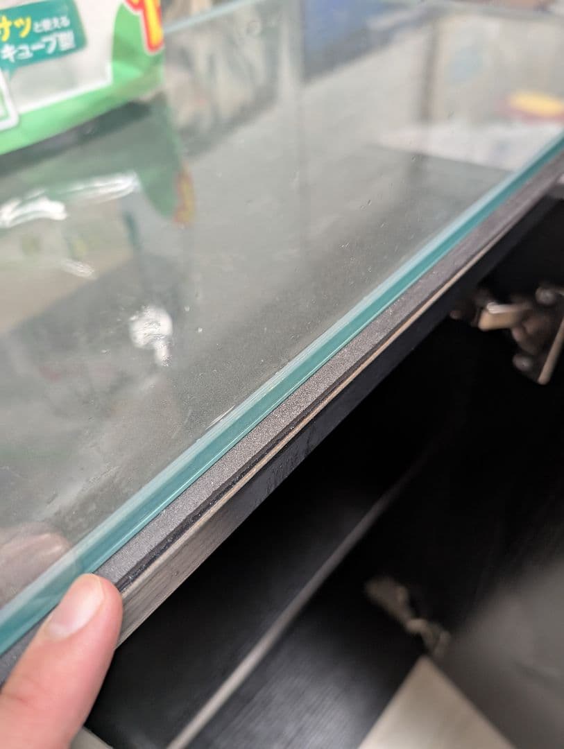 60水槽&水槽台 ガラス天板&底面クッションシートあり(引き取り限定)