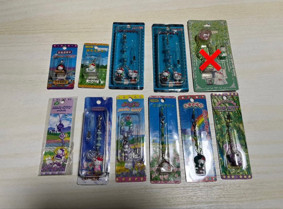 ハローキティ ストラップセット 複数デザイン　約176個