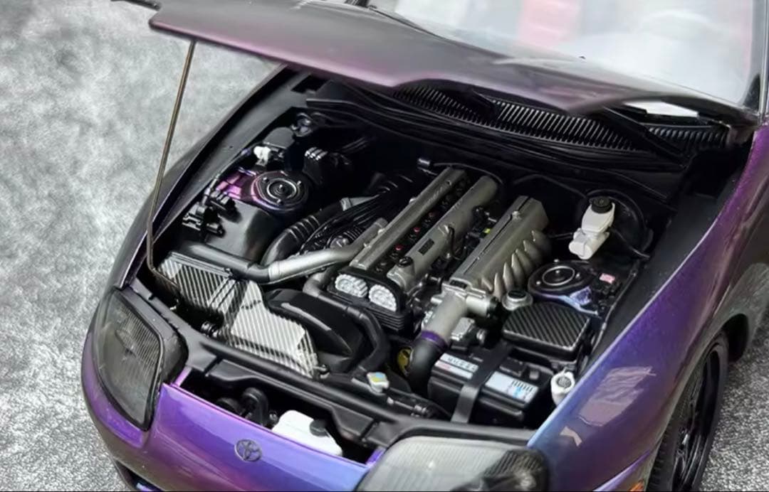 Toyota Supra A80WhelArt Purple 1:18 ミニカー