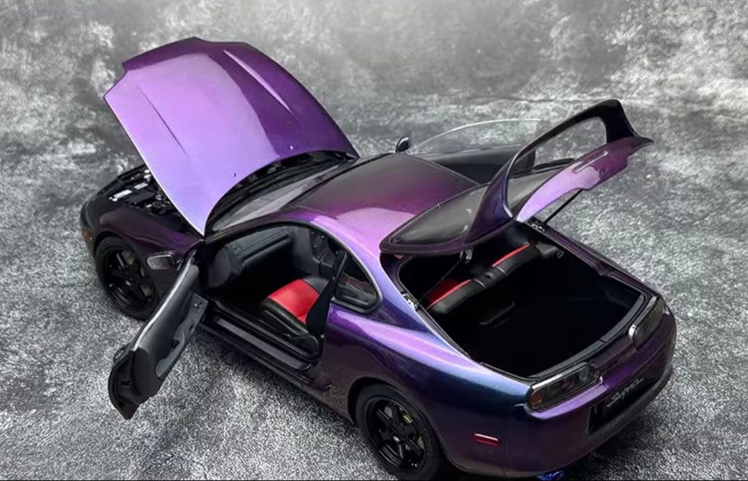 Toyota Supra A80WhelArt Purple 1:18 ミニカー