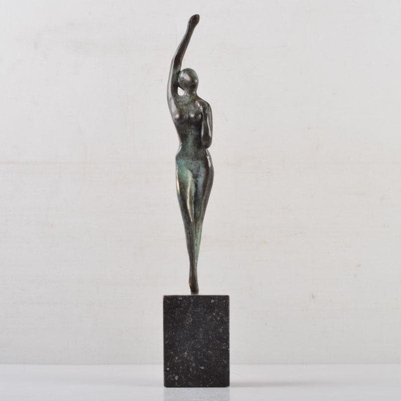 ブロンズ像　裸婦像　女性像　置物　約1.2kg　C　9070