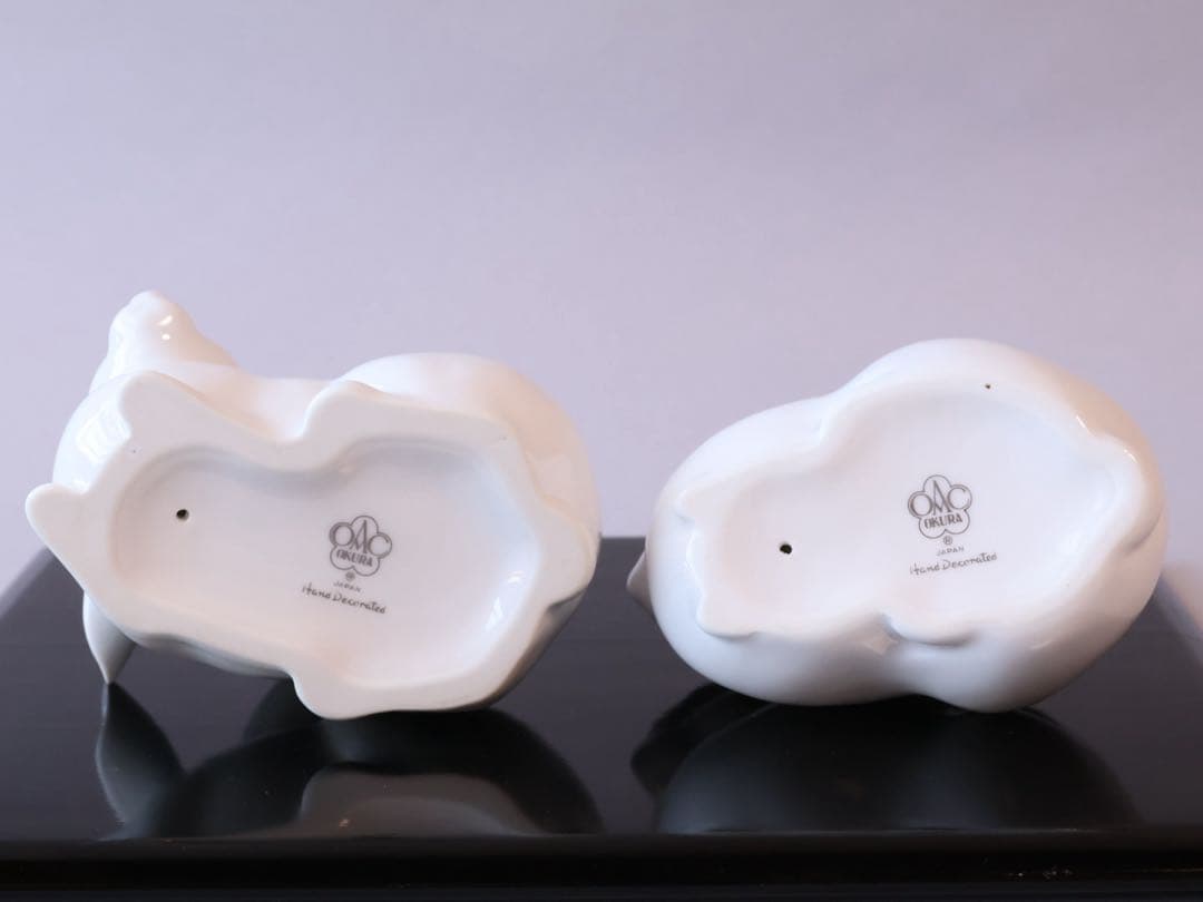 大倉陶園 沼田一雅 双兎 Hand Decorated