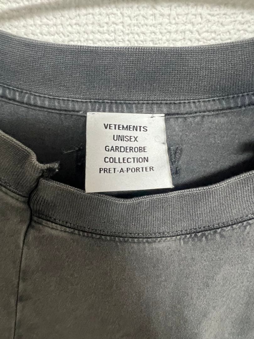 vetements 23ss 再構築　ヴィンテージ加工 Tシャツ