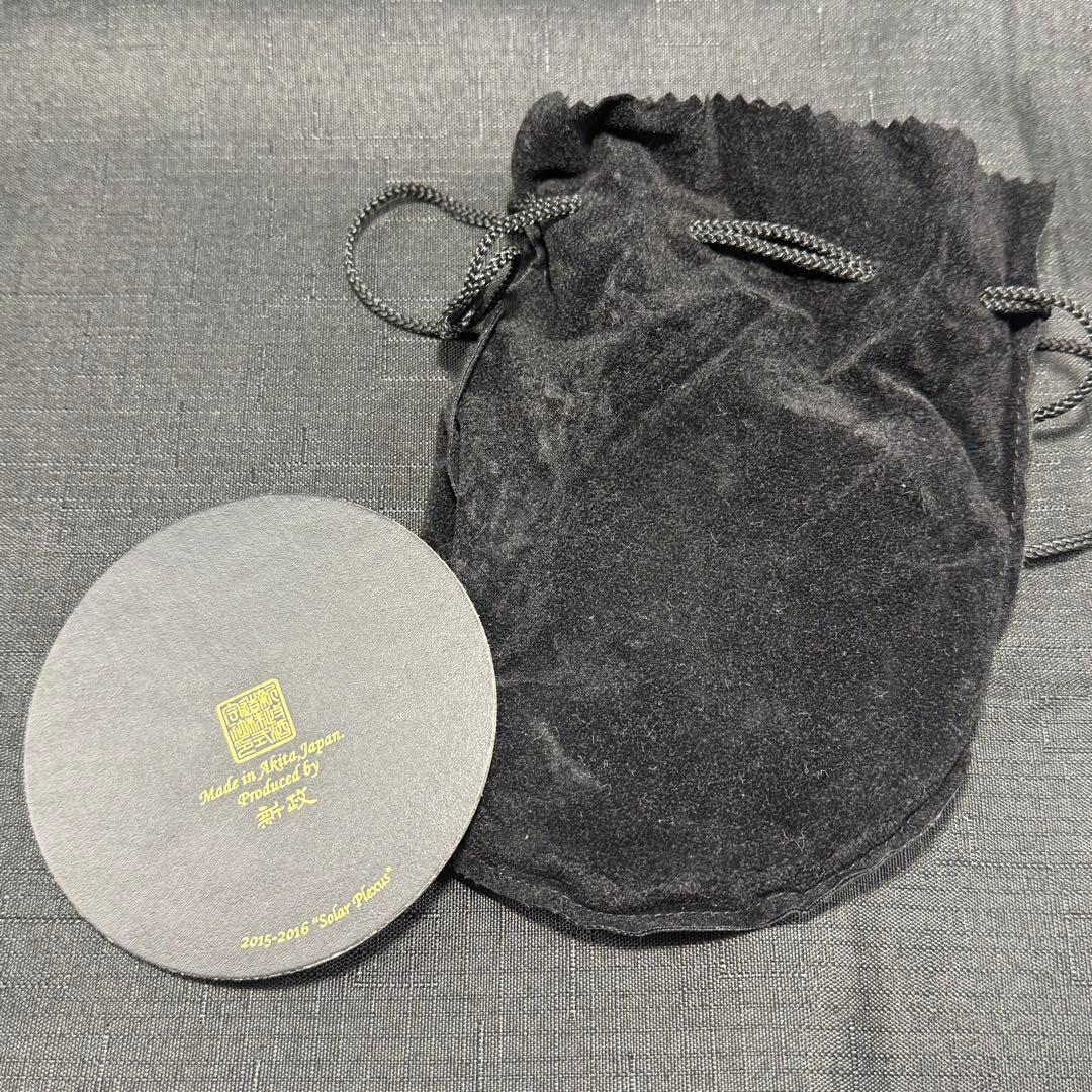 新政　吟醸グラス　コースター、巾着セット