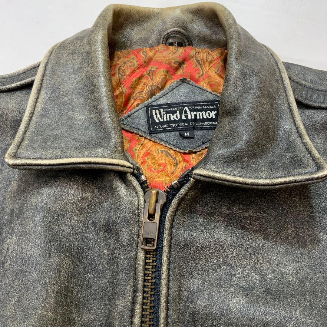 A/W Wind Armor ウインドアーマー レザージャケット M